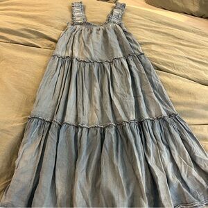 Blue Tiered Dress